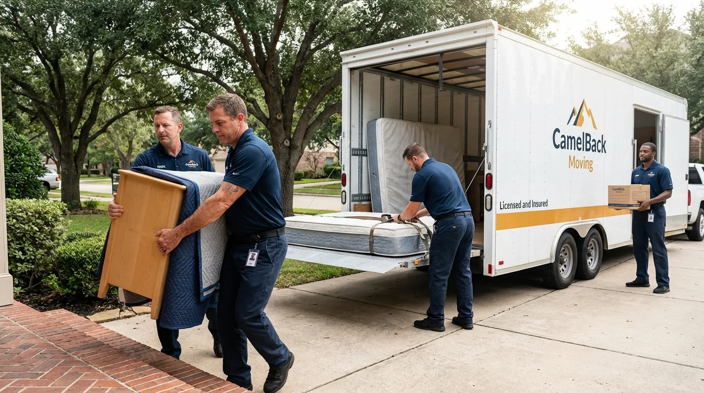 Crew loading residential truck for cross-state move from Okanogan, WA